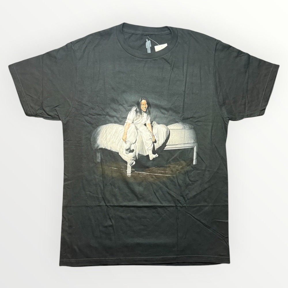 Billie Eilish When We All Fall Asleep Where Do We Go Graphic T-Shirt Black MD